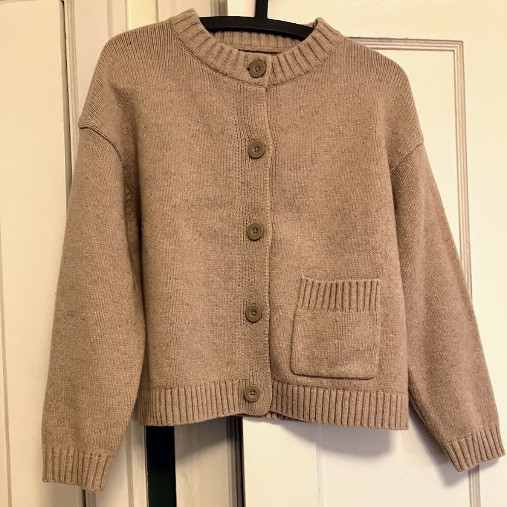 Women's Recycled Wool-Blend Sweater Jacket -- Small